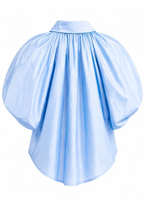 Camicia con maniche a palloncino Lù-Lù BY MISS GRANT | LL4290AZZURRA